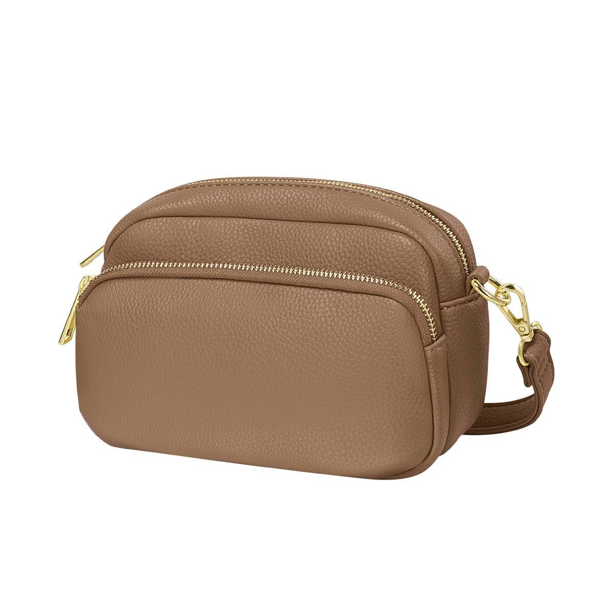 Crossbody Bag with Double Closure